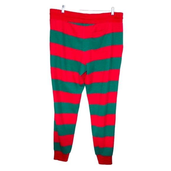 Target Christmas Santa Elf Sweatpants Joggers with Pockets men's large - Picture 2 of 11